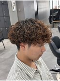 波巻きパーマフェザーパーマシャドウパーマメンズサロン