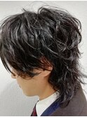人気爆発中！マッシュウルフ×パーマ