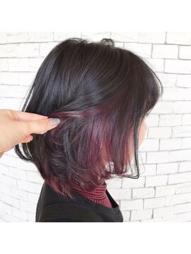 マール(marl) チェリーピンク×インナーカラー