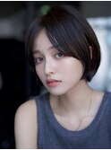 前髪長め大人ショートボブ20代30代40代【AIN.表参道】川原大地