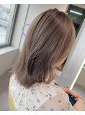 ケアブリーチ2回必須☆milk tea greige