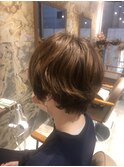 パーマショートスタイル◎ベジタブルスパ/アッシュベージュ