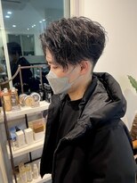 エクファフォーメン(EX-FA FOR MEN)&nbsp;センターパート×波巻きパーマ