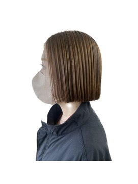 ムニ(MUNI) ＊切りっぱなしボブ×ベージュブラウン＊