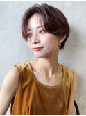 ハンサムショート_大人ガーリーチョコレートプリカール_28802