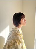 秋におすすめなベージュとミニボブ◎