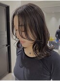 韓国外巻きくびれヘア顔まわり前髪カット艶トリートメント