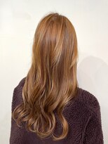 ヘアープロデュース ラピセット 松山(Lapset)&nbsp;20代30代40代ハイライト透け感ブリーチミルクティー