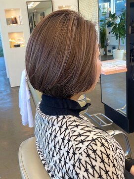 ディフィーノ 青山(DIFINO) 【DIFINO 青山】似合わせショート/透明感カラー/グレージュ