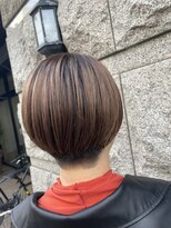 ノーム バイ アウラ(norm. by aura) マッシュショート 透明感カラー ブラウンベージュ