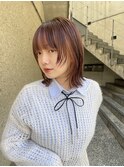 ◎ボブウルフネオウルフくびれヘアレイヤーカットインナーカラー