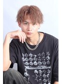 センターパート、ミルクティーカラー、ハイトーン