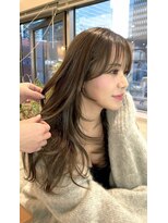 エヌ 大阪梅田店(enu)&nbsp;レイヤーカット/透明感カラー