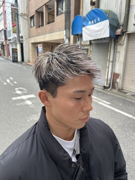 メンズグルーミングナンバーナイン(MEN'S GROOMING NUMBER NINE) ホワイトメッシュ/メンズパーマ/姫路