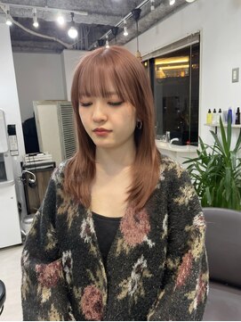 アイズ 横浜(IS) 横浜/レイヤーカット/ピンクベージュ/ピンクブラウン