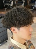 波巻きパーマ/刈り上げマッシュ/¥10900/小野直樹