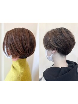 【カッコ可愛いスタイルに】お客様の輪郭やお顔、ライフスタイルに合わせてショートスタイルをご提案！
