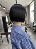 纏まるシンプルボブカット！　岐阜美容室