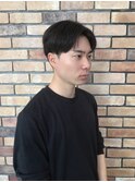 メンズセンターパートショート刈り上げ