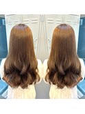 ブリーチなしツヤ感重視の大人オリーブ【町田/町田駅/髪質改善】
