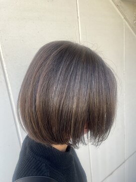 ルーファス 恵比寿 渋谷(Ruufus) ナチュラル白髪ぼかしハイライトボブ  2505