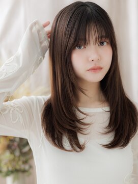 カバーヘア ブリス 上尾西口店(COVER HAIR bliss) 暗髪アッシュブラウン重軽ロングレイヤーa上尾20代30代40代