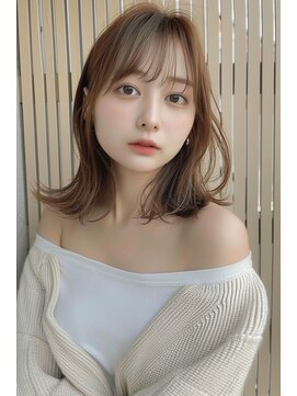 ラナ 新宿(lana) ミディアム/ブラウン/似合わせ/【lana hair新宿】