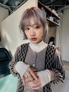 エルム 原宿 表参道(yelm) ホワイトブロンド×ボブ/髪質改善/ダブルカラー/インナーカラー