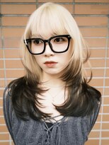 ボコカ(bococa) 【macana指名】ブロンドヘアブリーチカラーレイヤーカット