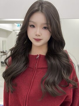 アイトーキョーエス 渋谷(AI TOKYO S) ヘーゼルグレージュブリーチなしダブルカラーイルミナカラー前髪