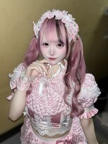 ヘアーグランデシーク(Hair Grande Seeek)&nbsp;ハイトーンピンク　サクラ　エクステスタイル