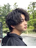 MEN’S HAIR/波巻きツイストスパイラル/リバースセンターパート
