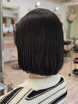 ヘア アンド ブライダル ノア(hair&bridal noah)&nbsp;まとまりボブ艶感ストレートナチュラル美髪大人女性小顔内巻き