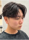 フェザーパーマ|毛量多め・剛毛の重さを消す