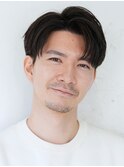 シャドウパーマツーブロックセンターパート束感/メイキー本厚木