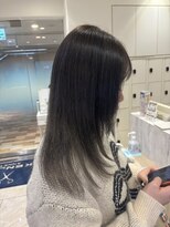 ケンジ 平塚 アネッタ(KENJE annetta)&nbsp;ワンホンレイヤー/ミルクティーブロンド/ダークブルー/平塚