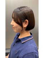ハルキミナトジャパン ヒロシマ(HARUKI MINATO japan HIROSHIMA)&nbsp;ミニボブは顔まわりで耳掛けも可愛く！