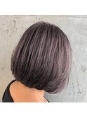 ボブ×ラベンダーアッシュ