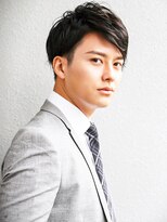 黒髪イケメンニュアンスパーマ束間モテ髪マッシュ流行ビジネス
