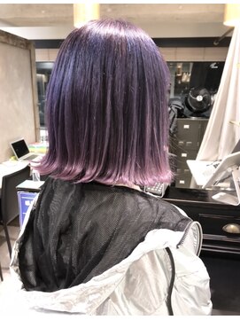 トルネード(TORNADO) 韓国風パープルピンク グラデーション タンバルモリ ヨシンモリ