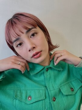 キサイ バズ(kisai BUZZ) kisaiBUZZ＊西川史浩 ピンクカラー×ショートバング