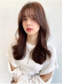 〇クアンクヘア 顔まわりレイヤー 韓国 くびれヘア