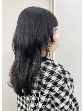 アンリ(Anli) 【tomomi*ロングウルフ*顔まわりレイヤー*ダークパープル】