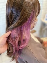 プログレス ひばりヶ丘店(PROGRESS)&nbsp;『pink inner』デザインカラー×インナーカラー　10代/20代