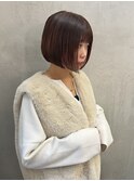 前髪パーマアッシュカラーレイヤーロンググレーベージュ[大宮]