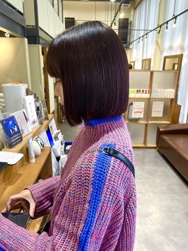 ルシードスタイルアイフラット(LUCIDO STYLE I-FLAT) ヌナボブ/ワインレッド/ボルドーカラー