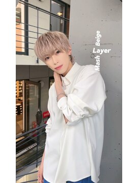 ドットハリス(.Hallis) ミルクティーカラー【レイヤーカット/ハイトーン/ダブルカラー】