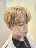 ゆるパーマ風ヘアセット