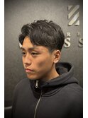 ツーブロアップバング