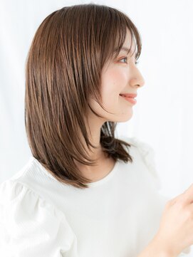 ドクターズ サロン ラブ(Dr's Salon LAB) アースカラー伸ばしかけツヤ髪レイヤーカットh古河20代30代40代